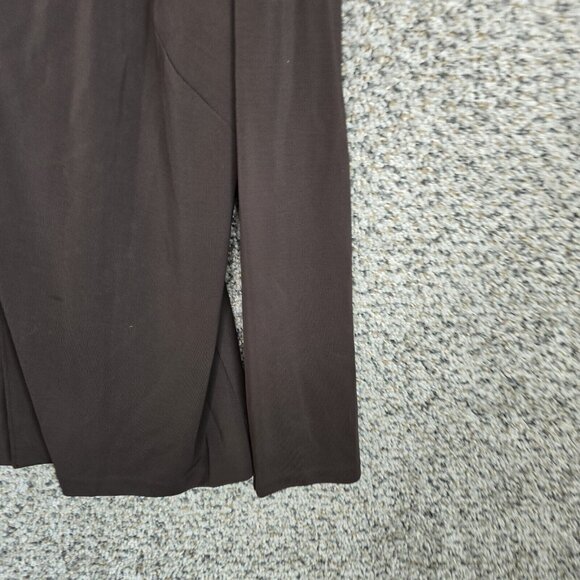 Talbots Cardigan Womens X US 14W Brown Collared Stretch Polyester Blend Ladies - Picture 2 of 7